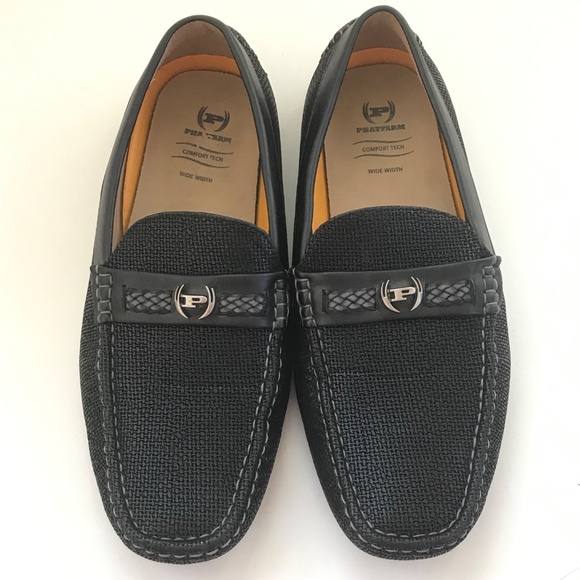 PHAT FARM Classic Driving Loafers Slip On Comfort Shoes Black Men’s Size 10 Wide - Picture 3 of 16